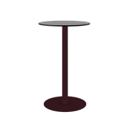 Burgundy Halo Bar Table
